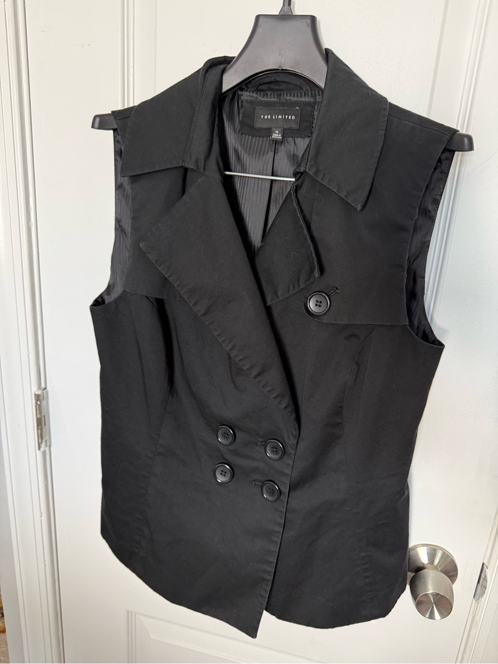 The Limited Black Sleeveless Double-Breasted Vest - Picture 1 of 9